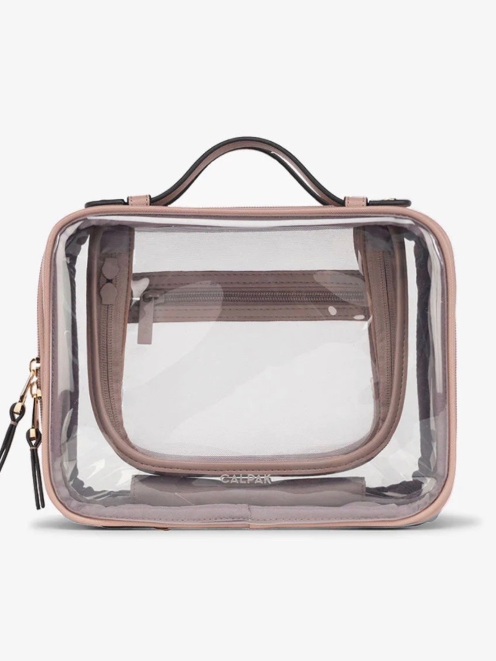 Medium Clear Cosmetics Case in Mauve